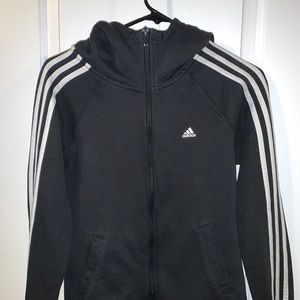 Adidas black zip-up sweater!